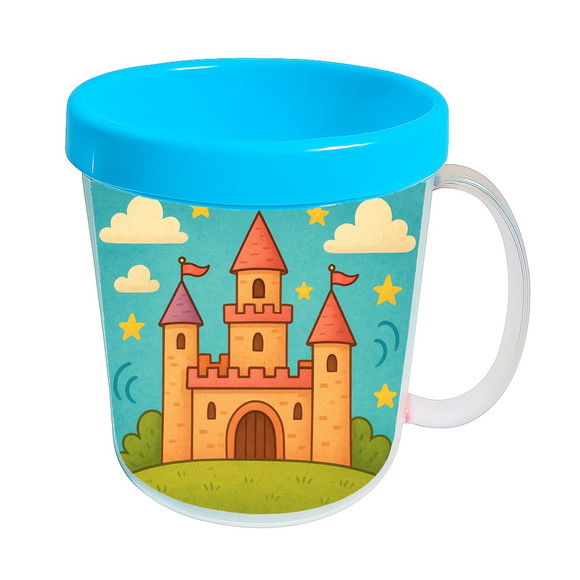 Caneca Acrílica Infantil Personalizada Castelo Encantado - Imagem 2