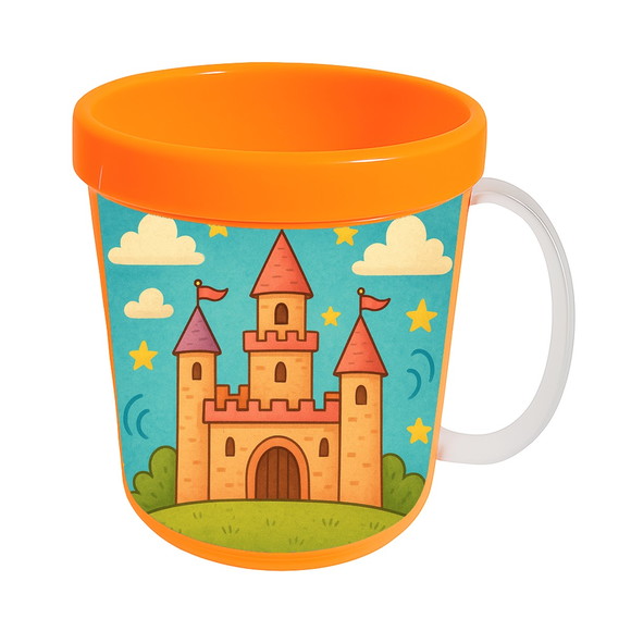 Caneca Acrílica Infantil Personalizada Castelo Encantado - Imagem 5