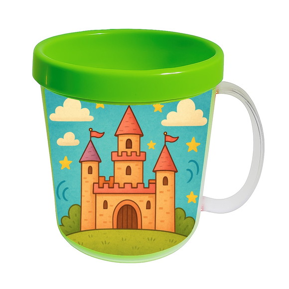 Caneca Acrílica Infantil Personalizada Castelo Encantado - Imagem 4