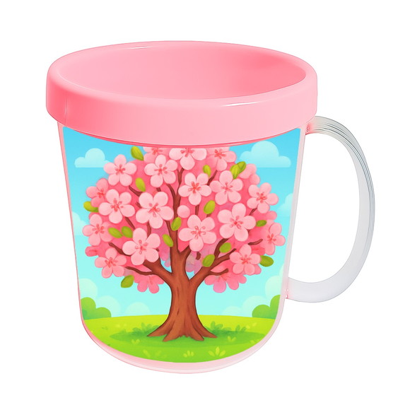Caneca Acrílica Infantil Personalizada Cerejeira - Imagem 3