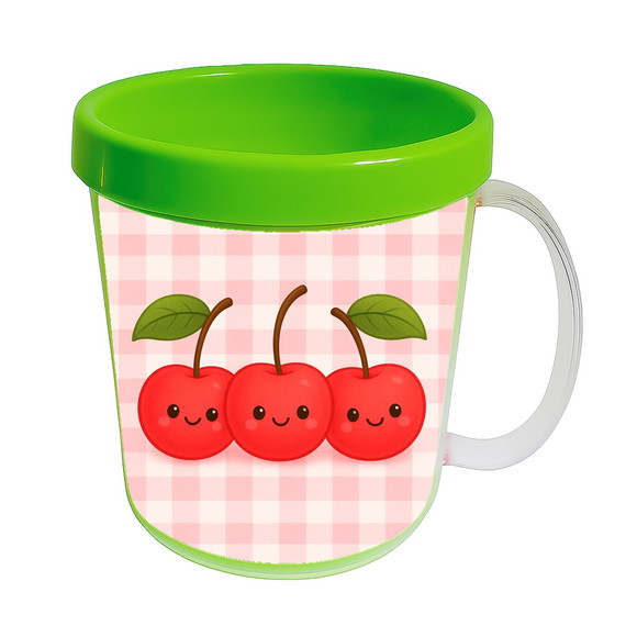 Caneca Acrílica Infantil Personalizada Cerejinha - Imagem 4