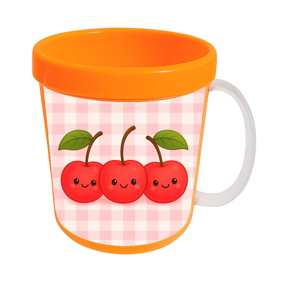 Caneca Acrílica Infantil Personalizada Cerejinha - Imagem 5