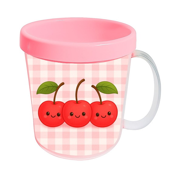 Caneca Acrílica Infantil Personalizada Cerejinha - Imagem 3