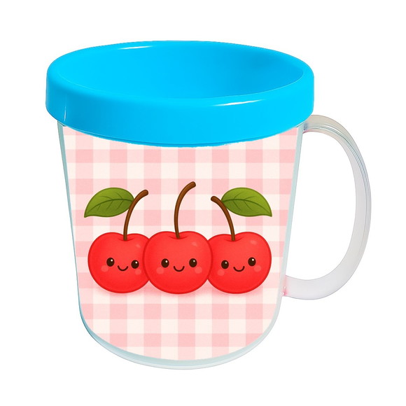 Caneca Acrílica Infantil Personalizada Cerejinha - Imagem 2
