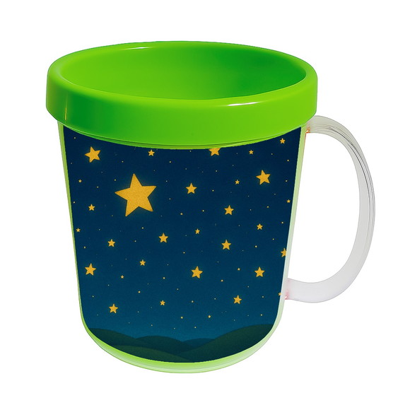 Caneca Acrílica Infantil Personalizada Céu Estrelado - Imagem 4
