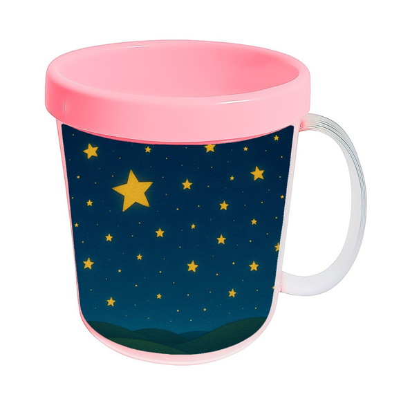 Caneca Acrílica Infantil Personalizada Céu Estrelado - Imagem 3