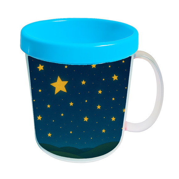 Caneca Acrílica Infantil Personalizada Céu Estrelado - Imagem 2