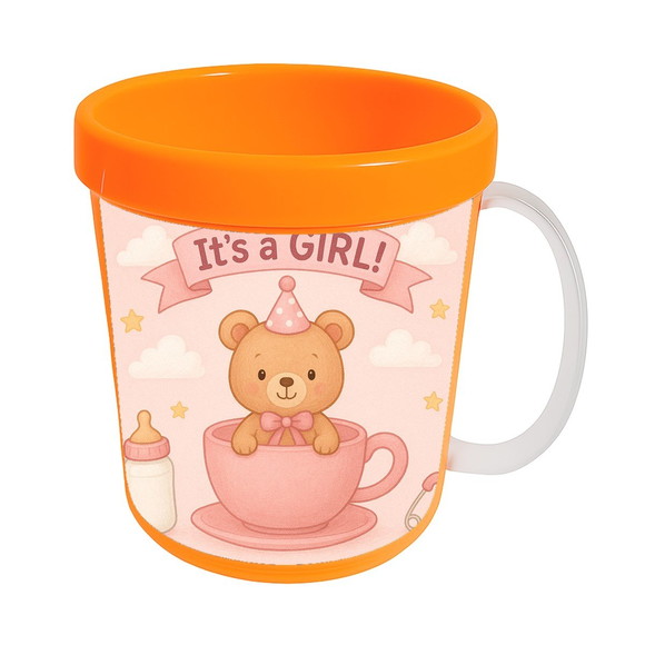 Caneca Acrílica Infantil Personalizada Chá de Bebê Menina - Imagem 5