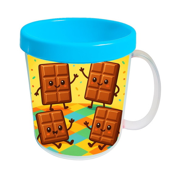 Caneca Acrílica Infantil Personalizada Chocolates - Imagem 2