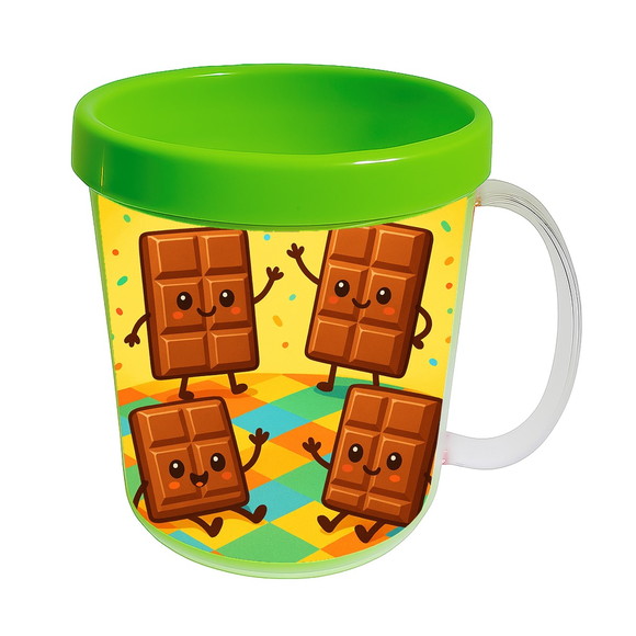 Caneca Acrílica Infantil Personalizada Chocolates - Imagem 4