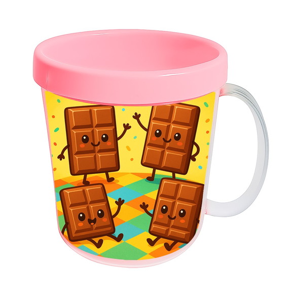 Caneca Acrílica Infantil Personalizada Chocolates - Imagem 3