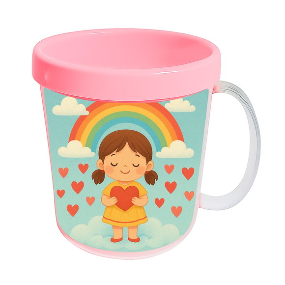 Caneca Acrílica Infantil Personalizada Chuva de Amor - Imagem 3
