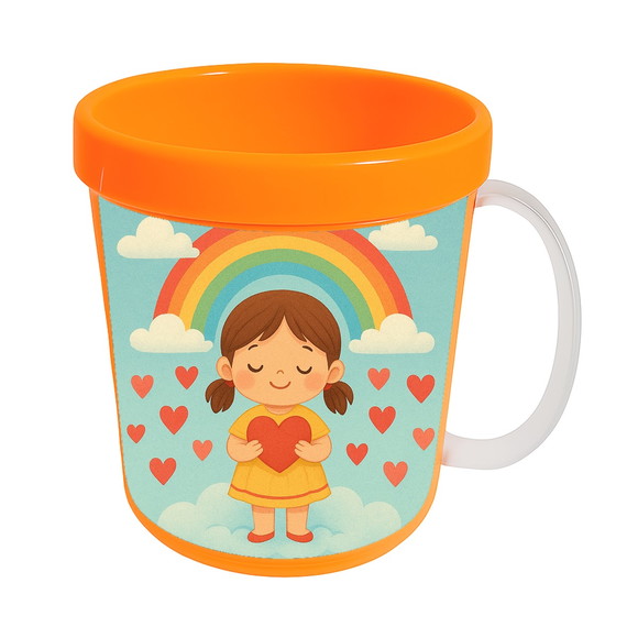 Caneca Acrílica Infantil Personalizada Chuva de Amor - Imagem 5