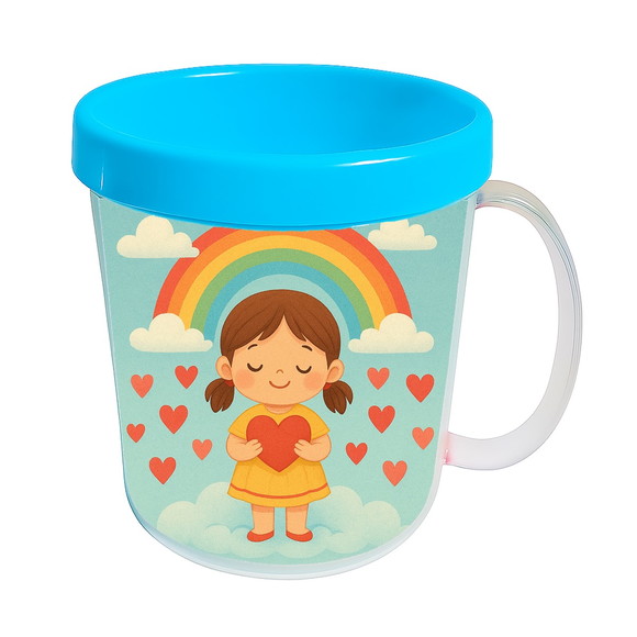 Caneca Acrílica Infantil Personalizada Chuva de Amor - Imagem 2