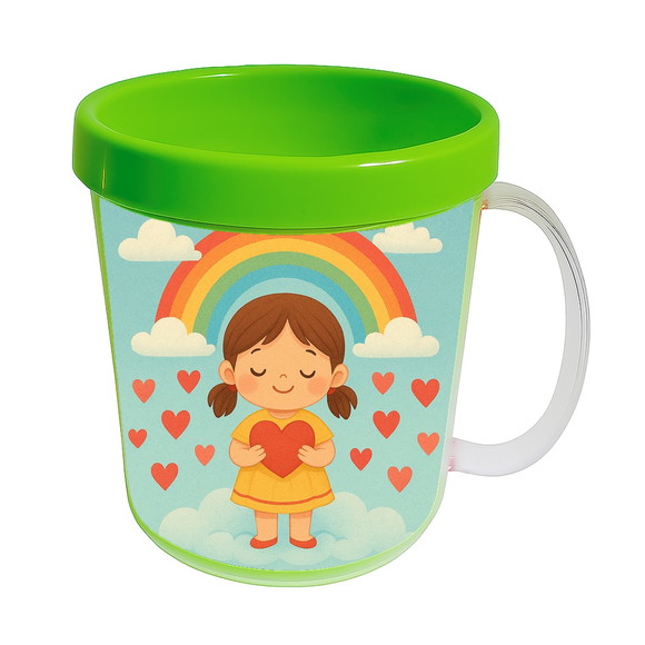 Caneca Acrílica Infantil Personalizada Chuva de Amor - Imagem 4