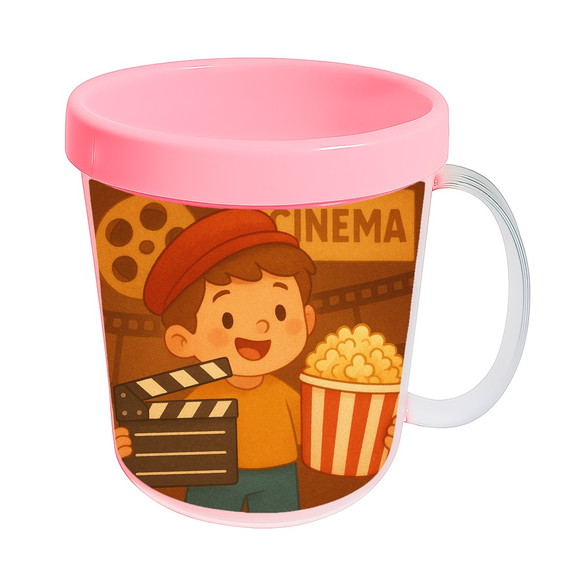 Caneca Acrílica Infantil Personalizada Cinema Antigo - Imagem 3