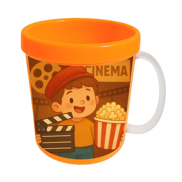 Caneca Acrílica Infantil Personalizada Cinema Antigo - Imagem 5