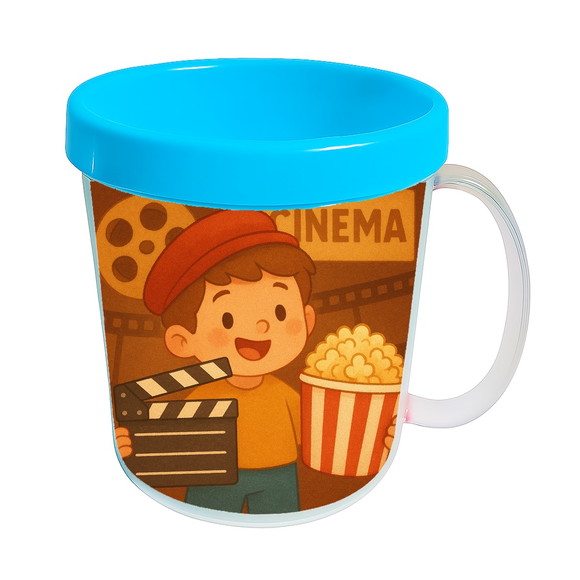 Caneca Acrílica Infantil Personalizada Cinema Antigo - Imagem 2