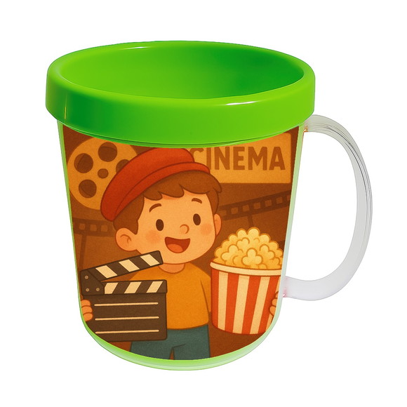 Caneca Acrílica Infantil Personalizada Cinema Antigo - Imagem 4