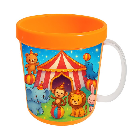 Caneca Acrílica Infantil Personalizada Circo Encantado - Imagem 5
