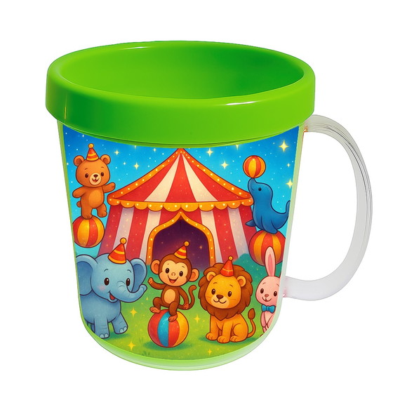 Caneca Acrílica Infantil Personalizada Circo Encantado - Imagem 4
