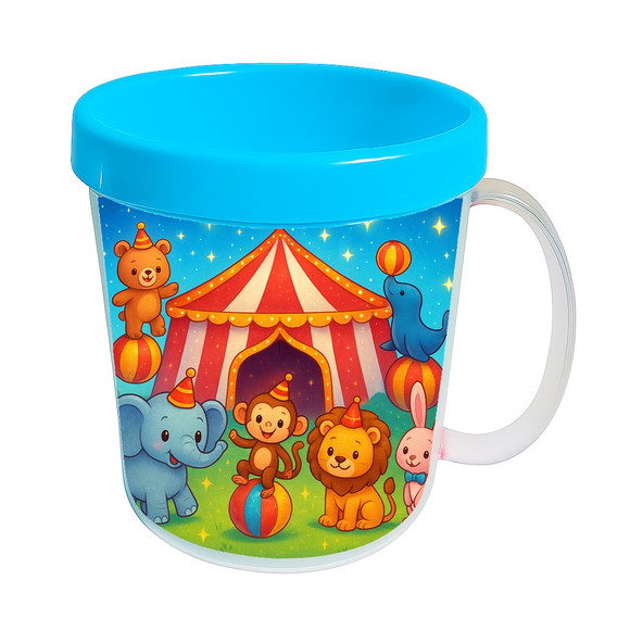 Caneca Acrílica Infantil Personalizada Circo Encantado - Imagem 2