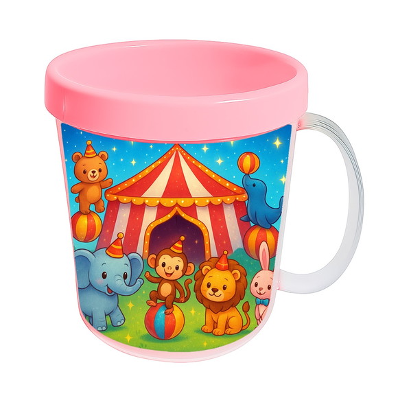 Caneca Acrílica Infantil Personalizada Circo Encantado - Imagem 3