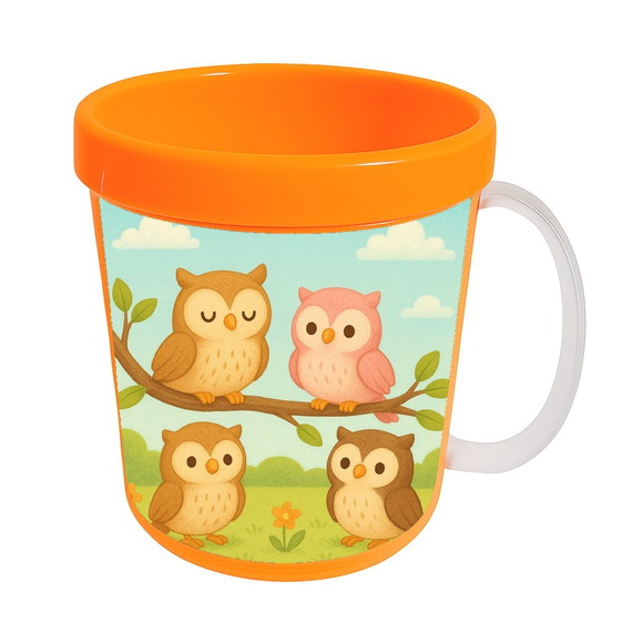 Caneca Acrílica Infantil Personalizada Corujinhas - Imagem 5