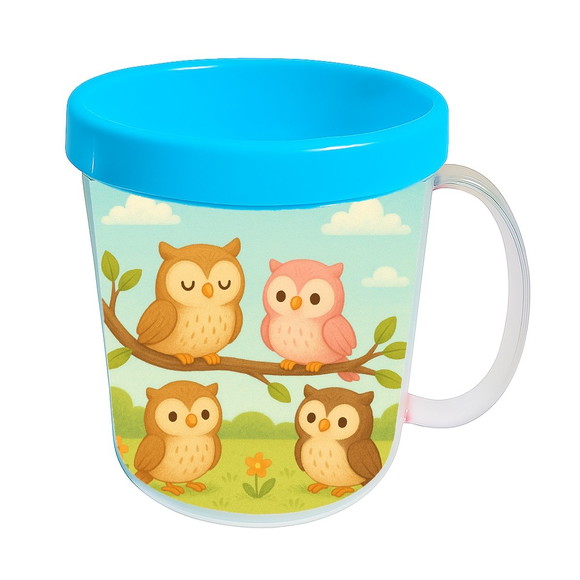 Caneca Acrílica Infantil Personalizada Corujinhas - Imagem 2