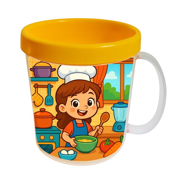 Caneca Acrílica Infantil Personalizada Cozinha Kids