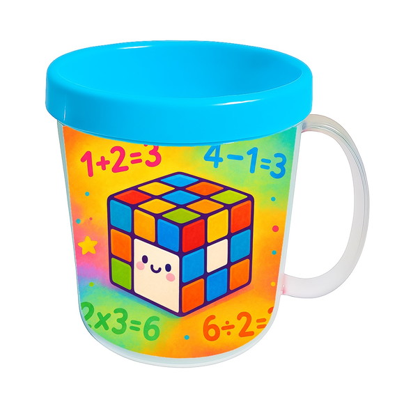 Caneca Acrílica Infantil Personalizada Cubo Mágico - Imagem 2
