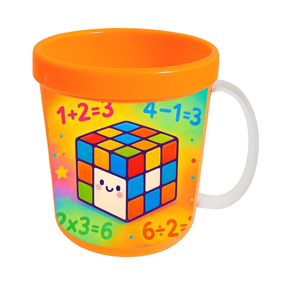 Caneca Acrílica Infantil Personalizada Cubo Mágico - Imagem 5