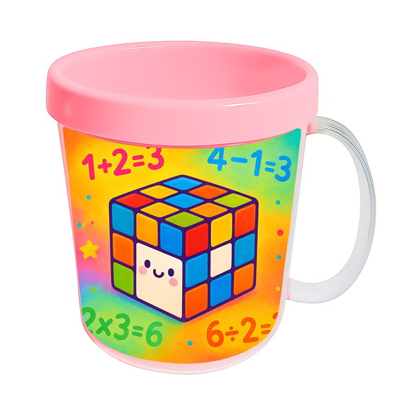 Caneca Acrílica Infantil Personalizada Cubo Mágico - Imagem 3