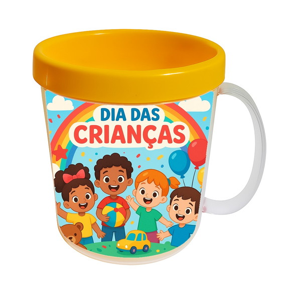 Caneca Acrílica Infantil Personalizada Dia das Crianças