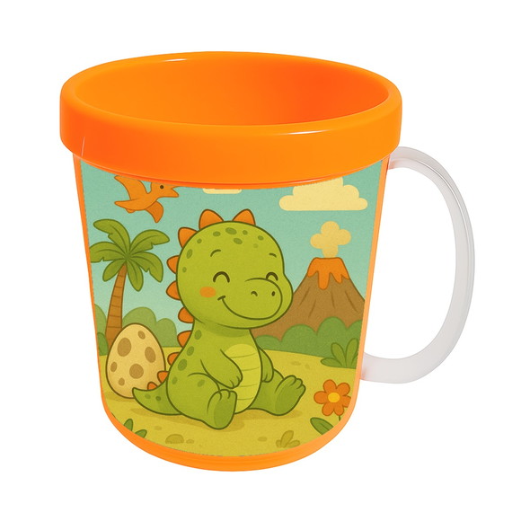 Caneca Acrílica Infantil Personalizada Dinossauro Baby - Imagem 4