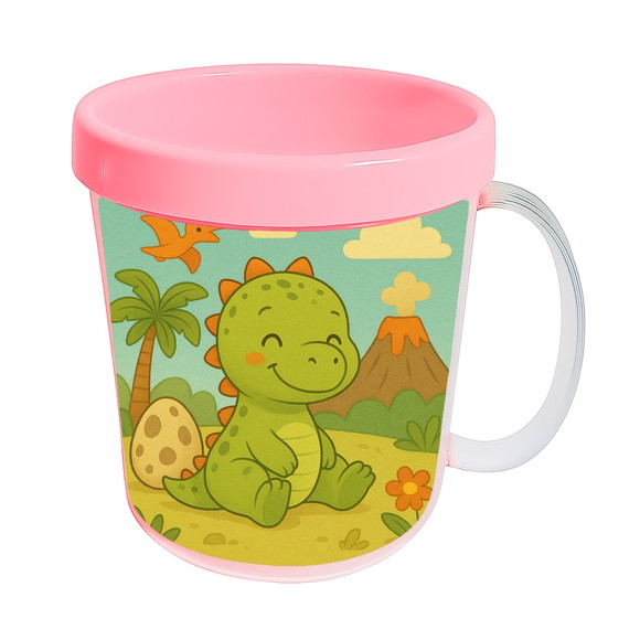 Caneca Acrílica Infantil Personalizada Dinossauro Baby - Imagem 2