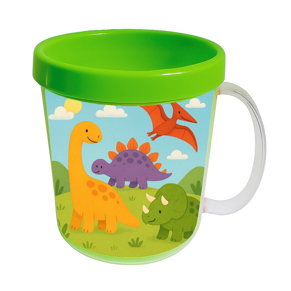 Caneca Acrílica Infantil Personalizada Dinossauros - Imagem 4