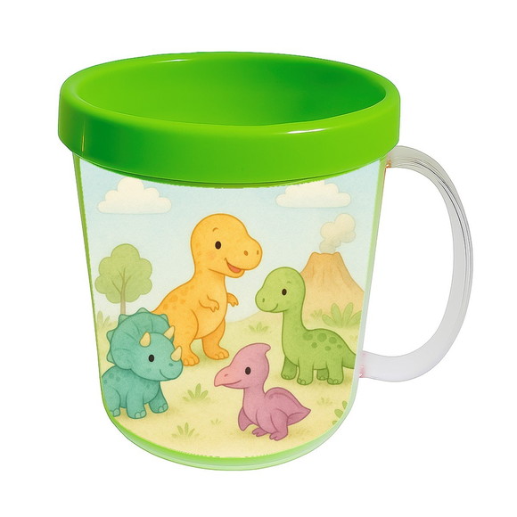 Caneca Acrílica Infantil Personalizada Dinossauros Baby - Imagem 4
