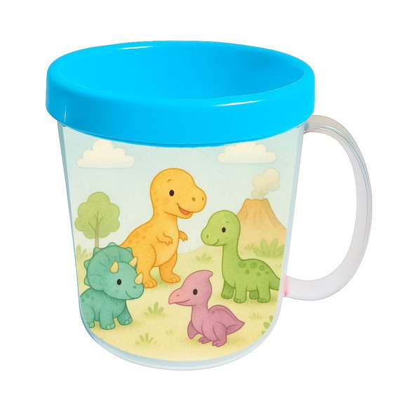 Caneca Acrílica Infantil Personalizada Dinossauros Baby - Imagem 2
