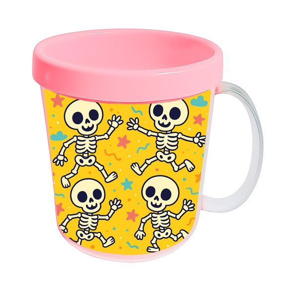 Caneca Acrílica Infantil Personalizada Esqueletinhos Kids - Imagem 3