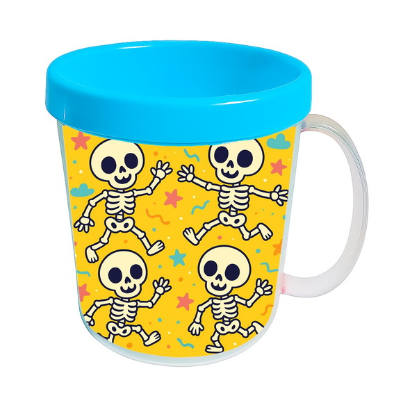 Caneca Acrílica Infantil Personalizada Esqueletinhos Kids - Imagem 2