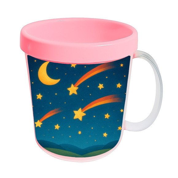 Caneca Acrílica Infantil Personalizada Estrelas Cadentes - Imagem 3