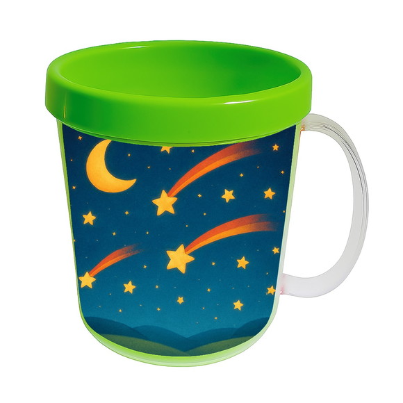 Caneca Acrílica Infantil Personalizada Estrelas Cadentes - Imagem 4