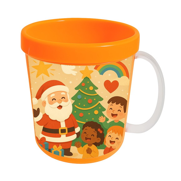 Caneca Acrílica Infantil Personalizada Feliz Natal - Imagem 5