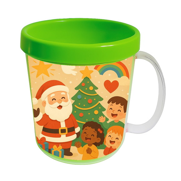 Caneca Acrílica Infantil Personalizada Feliz Natal - Imagem 4