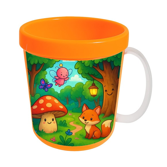 Caneca Acrílica Infantil Personalizada Floresta Encantada - Imagem 5