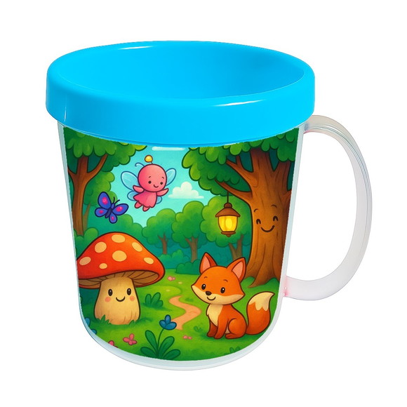 Caneca Acrílica Infantil Personalizada Floresta Encantada - Imagem 2