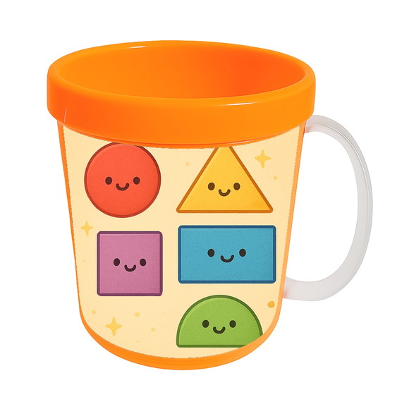 Caneca Acrílica Infantil Personalizada Formas Geométricas - Imagem 5