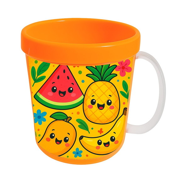 Caneca Acrílica Infantil Personalizada Frutas Tropicais - Imagem 5