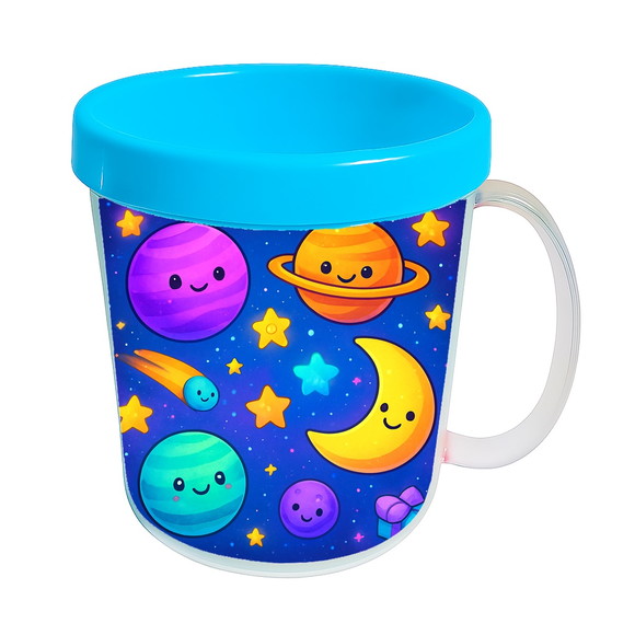 Caneca Acrílica Infantil Personalizada Galáxia Encantada - Imagem 2